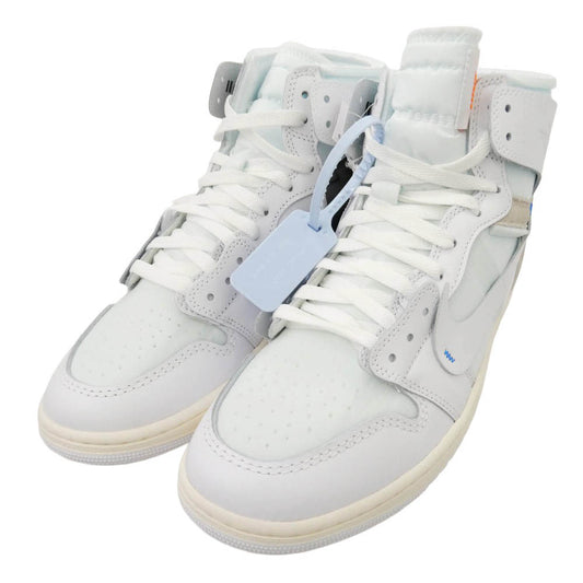 NIKE ナイキ AA3834-100 【フェイクバスターズ鑑定済】× Virgil Abloh Archive V.A.A. ヴァージルアブローアーカイブ Air Jordan 1 Retro High OG Alaska エアジョーダン1 レトロ ハイ OG アラスカ ハイカット スニーカー ホワイト系 28cm【新古品】【未使用】【中古】