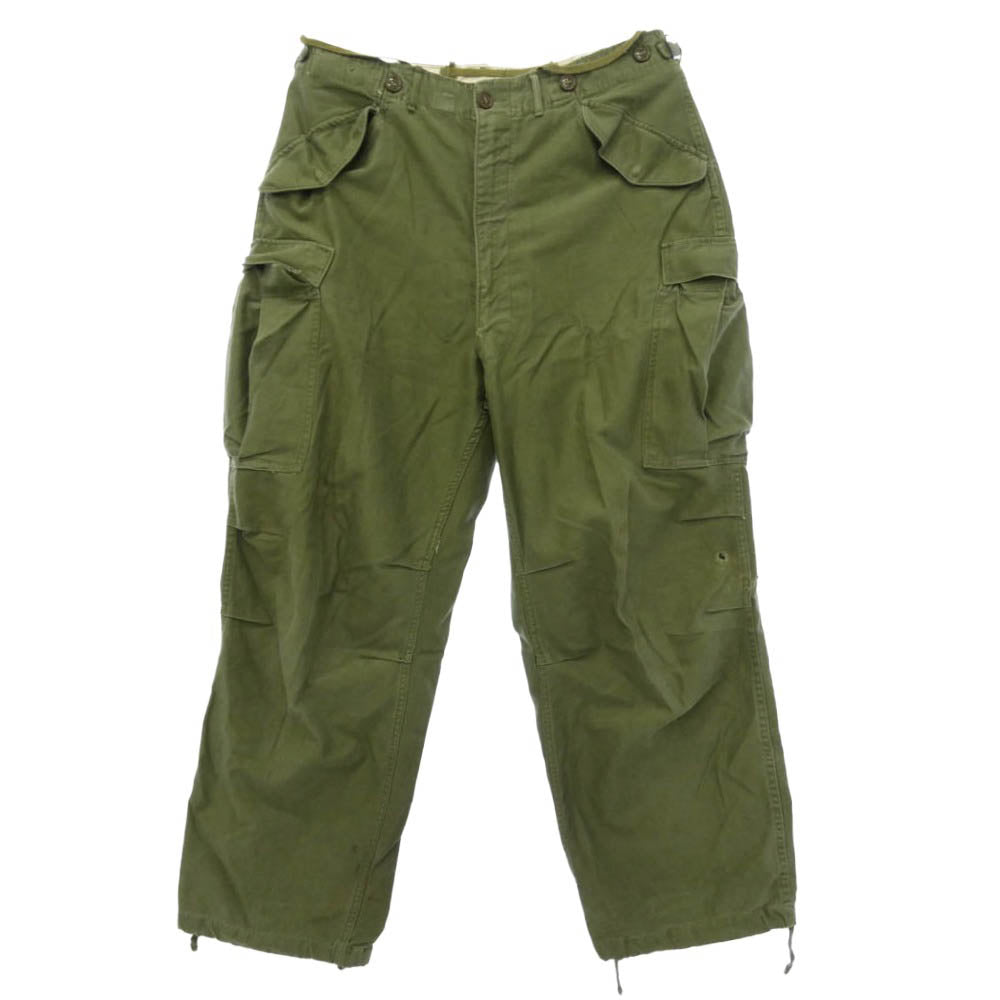 ヴィンテージ 50s 米軍 M-51 FIELD TROUSERS ミリタリー カーゴ パンツ カーキ系【中古】