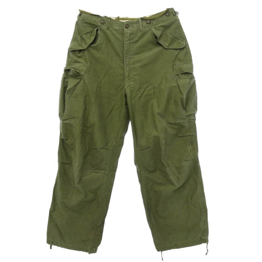 ヴィンテージ 50s 米軍 M-51 FIELD TROUSERS ミリタリー カーゴ パンツ カーキ系【中古】