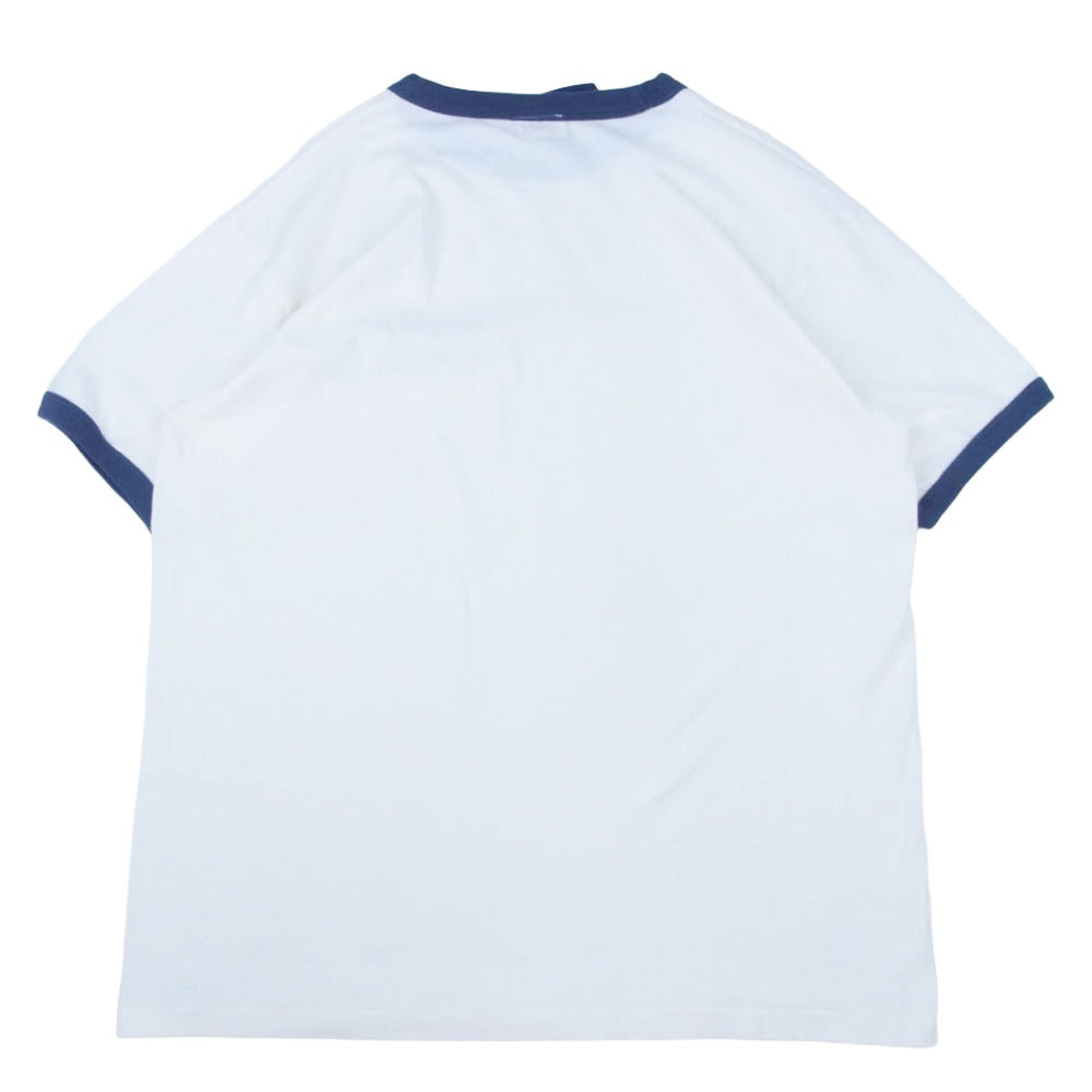 Pherrow's フェローズ PRT1-SCSH SMACLO HIROSHIMA 直営店別注 リンガー 半袖 Tシャツ カットソー ホワイト系 XL【新古品】【未使用】【中古】