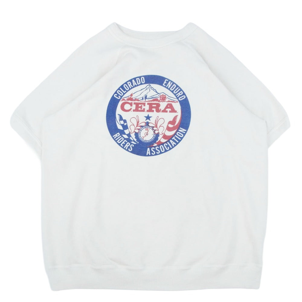 WAREHOUSE ウエアハウス WHC-4104CER CERA フロント バック プリント ショートスリーブ 半袖 スウェット オフホワイト系 L【極上美品】【中古】