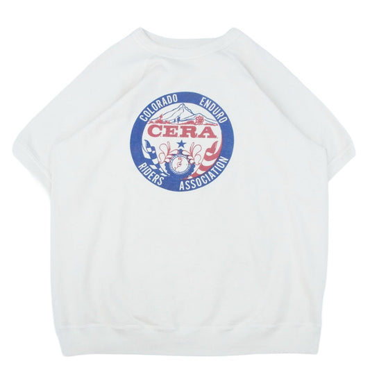 WAREHOUSE ウエアハウス WHC-4104CER CERA フロント バック プリント ショートスリーブ 半袖 スウェット オフホワイト系 L【極上美品】【中古】