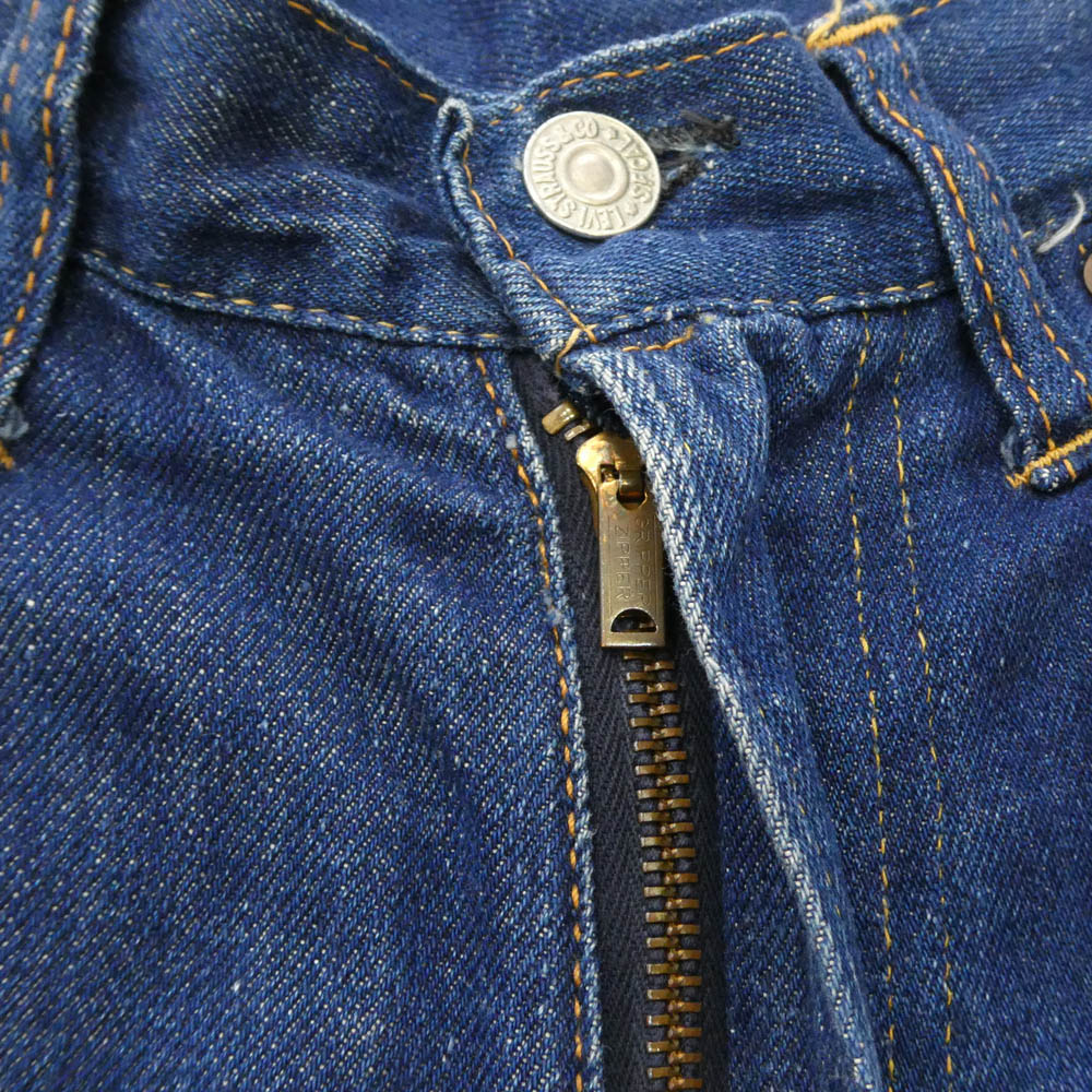 Levi's リーバイス 701XX 60s VINTAGE ヴィンテージ ボタン裏刻印K BIGE ビッグE 隠しリベット GRIPPER ZIPPER グリッパージッパー モンロー デニム パンツ インディゴブルー系【中古】