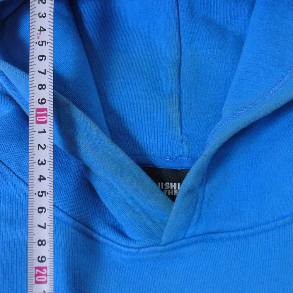 ニシモト イズ ザ マウス Balansa Hoodie バランサ フーディー フロント バック プリント パーカー ブルー系 XL【中古】