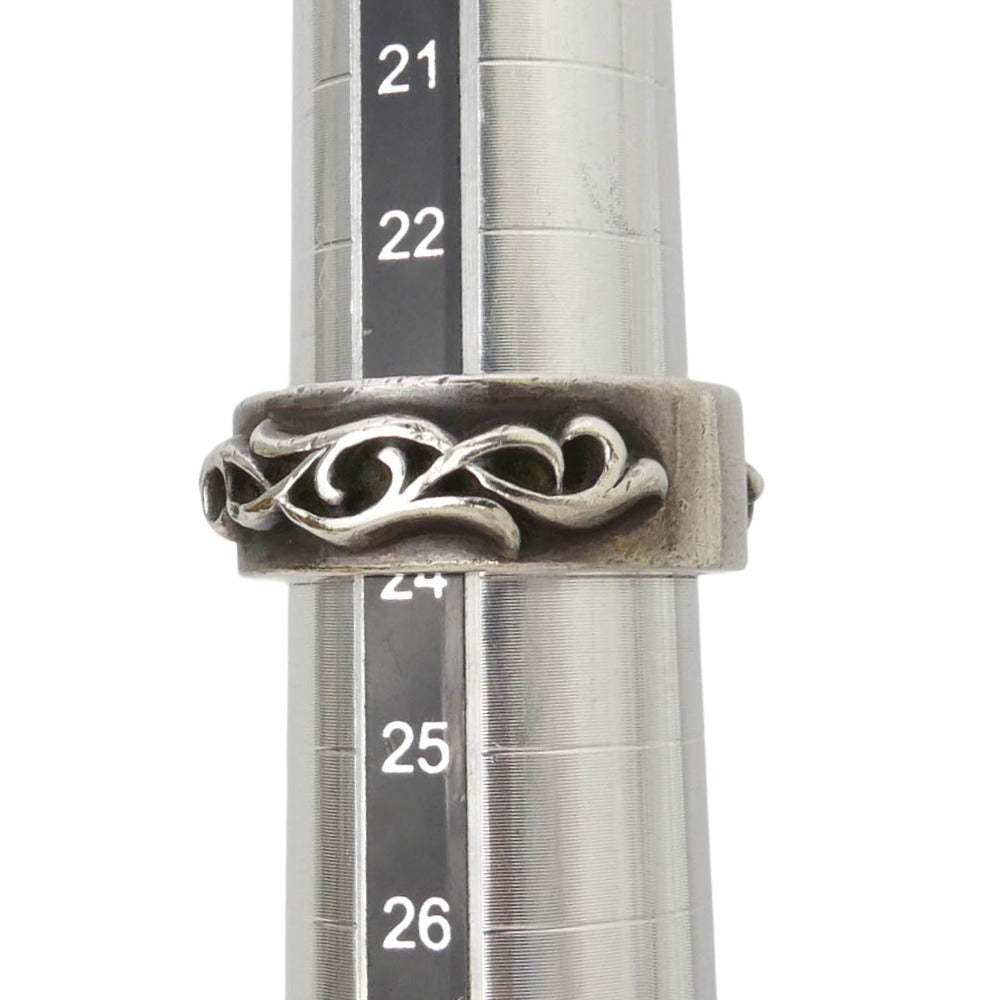 CHROME HEARTS クロムハーツ（原本有） DBL NARROW VINE BAND ダブル ナロー ヴァイン バンド リング シルバー系 23.5号【中古】