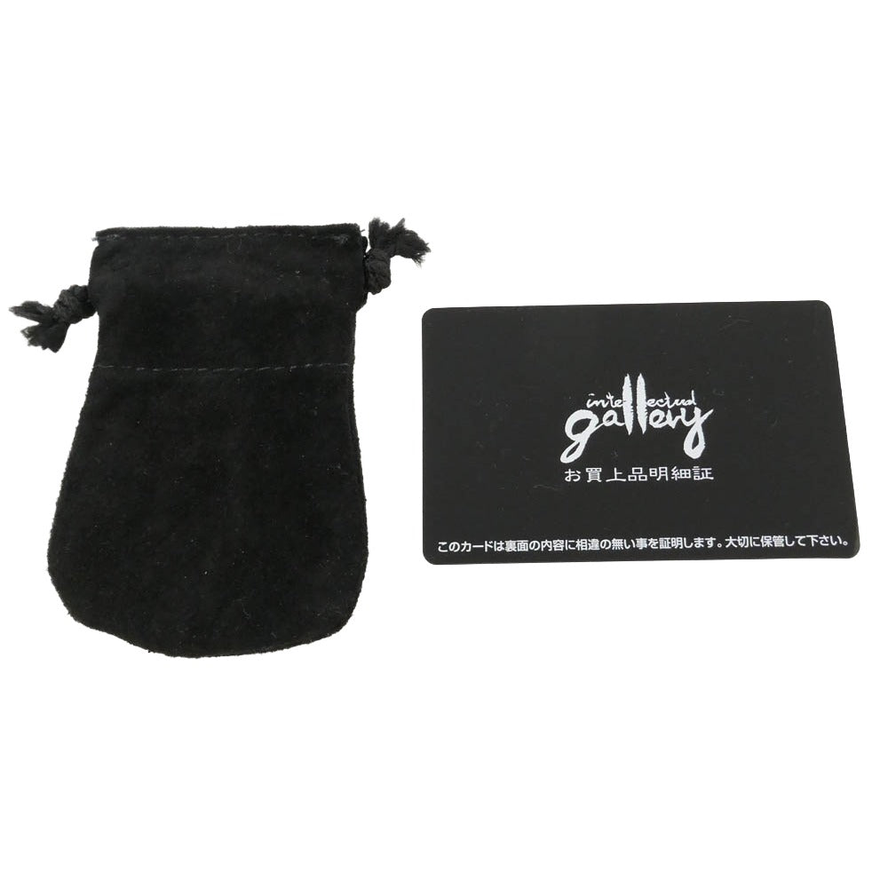 CHROME HEARTS クロムハーツ（原本無） GALF インテレクチュアルギャラリー購入証明書付属 EWLP CROSS BAND アイウェアループ クロスバンド Wレザーブレード ネックレス ブラック系 シルバー系【中古】