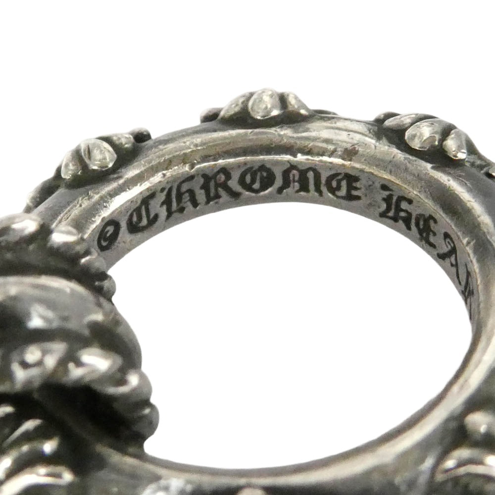 CHROME HEARTS クロムハーツ（原本無） GALF インテレクチュアルギャラリー購入証明書付属 EWLP CROSS BAND アイウェアループ クロスバンド Wレザーブレード ネックレス ブラック系 シルバー系【中古】