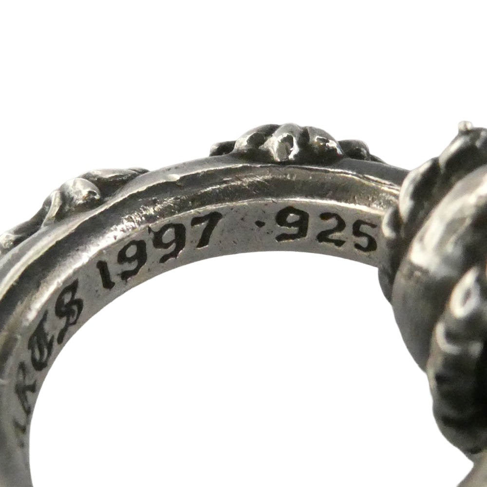 CHROME HEARTS クロムハーツ（原本無） GALF インテレクチュアルギャラリー購入証明書付属 EWLP CROSS BAND アイウェアループ クロスバンド Wレザーブレード ネックレス ブラック系 シルバー系【中古】