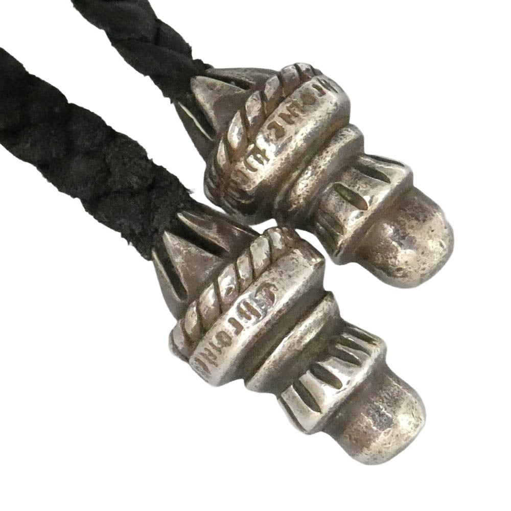 CHROME HEARTS クロムハーツ（原本無） GALF インテレクチュアルギャラリー購入証明書付属 CH CRS SML BC スモール CHクロス ボロチップ レザーブレード ネックレス ブラック系 シルバー系【中古】