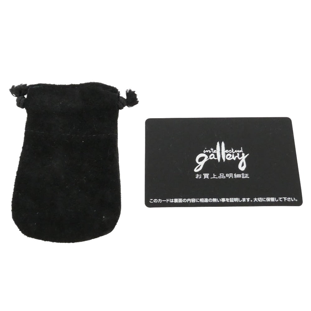 CHROME HEARTS クロムハーツ（原本無） GALF インテレクチュアルギャラリー購入証明書付属 CH CRS SML BC スモール CHクロス ボロチップ レザーブレード ネックレス ブラック系 シルバー系【中古】