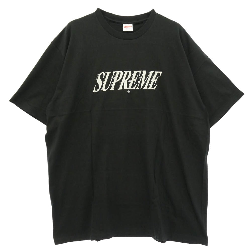 Supreme シュプリーム 22AW Slap Shot Tee スラップ ショット プリント 半袖 Tシャツ カットソー ブラック系 XL【極上美品】【中古】