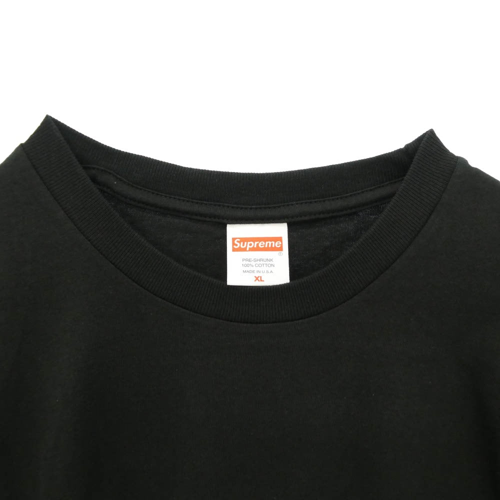 Supreme シュプリーム 22AW Slap Shot Tee スラップ ショット プリント 半袖 Tシャツ カットソー ブラック系 XL【極上美品】【中古】