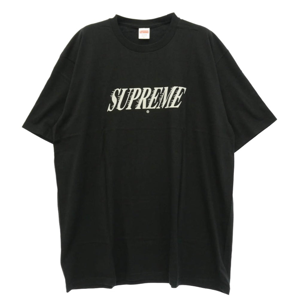 Supreme シュプリーム 22AW Slap Shot Tee スラップ ショット プリント 半袖 Tシャツ カットソー ブラック系 XL【極上美品】【中古】