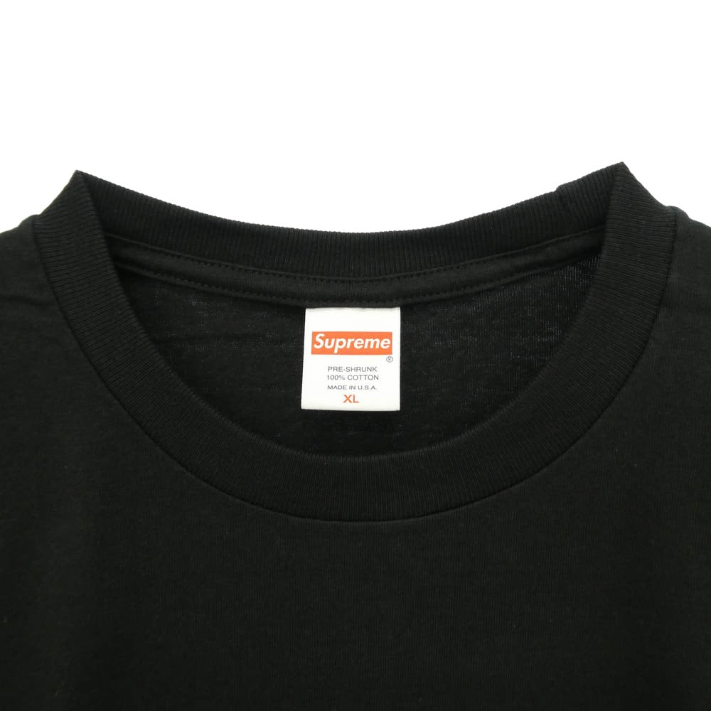 Supreme シュプリーム 22AW Slap Shot Tee スラップ ショット プリント 半袖 Tシャツ カットソー ブラック系 XL【極上美品】【中古】