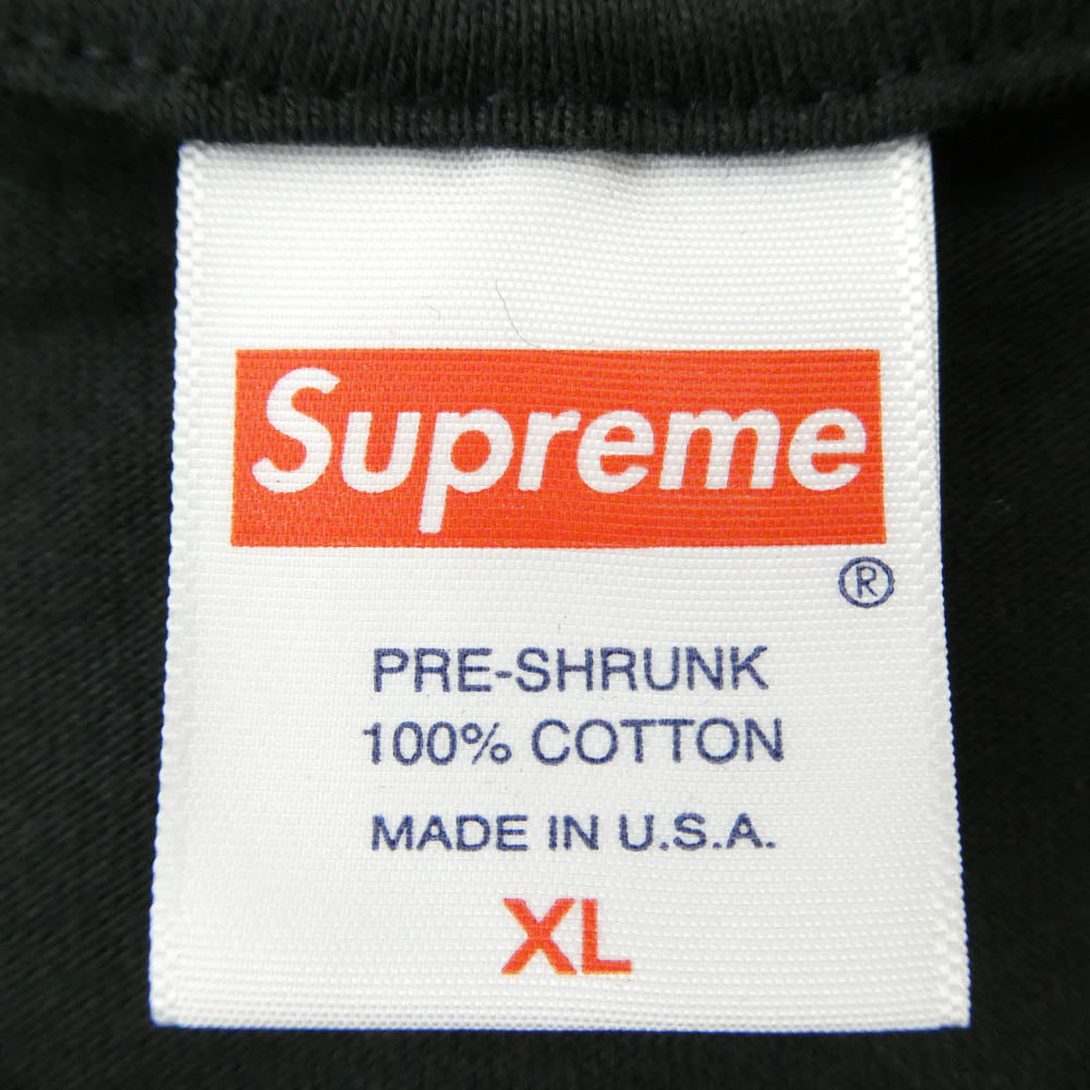 Supreme シュプリーム 22AW Slap Shot Tee スラップ ショット プリント 半袖 Tシャツ カットソー ブラック系 XL【極上美品】【中古】