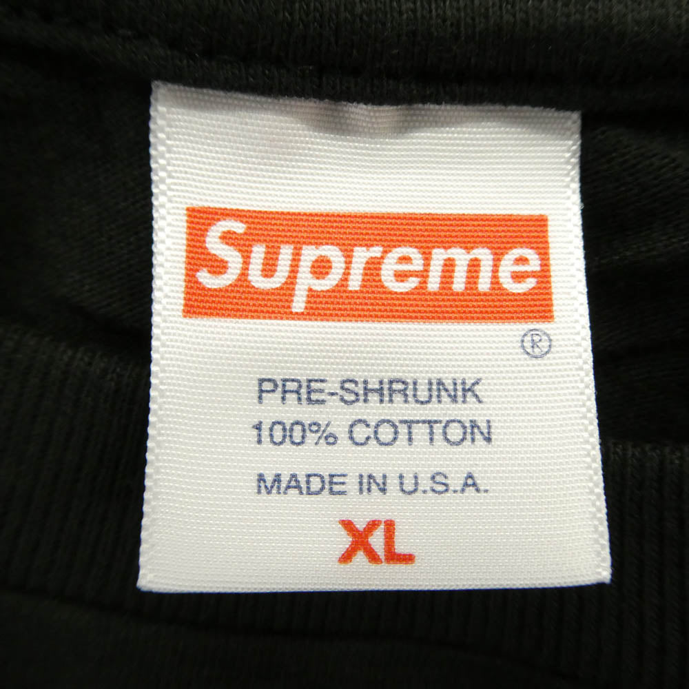 Supreme シュプリーム 22AW Slap Shot Tee スラップ ショット プリント 半袖 Tシャツ カットソー ブラック系 XL【極上美品】【中古】