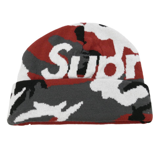 Supreme シュプリーム 25AW Camo Big Logo Beanie カモ ビッグロゴ ビーニー ニットキャップ マルチカラー系 58ｃｍ【極上美品】【中古】