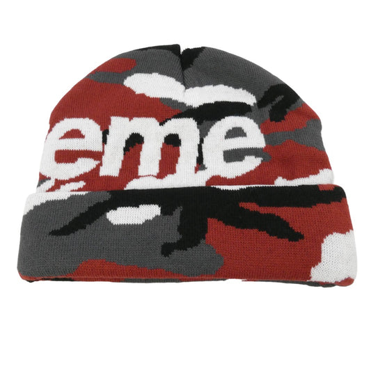 Supreme シュプリーム 25AW Camo Big Logo Beanie カモ ビッグロゴ ビーニー ニットキャップ マルチカラー系 58ｃｍ【極上美品】【中古】