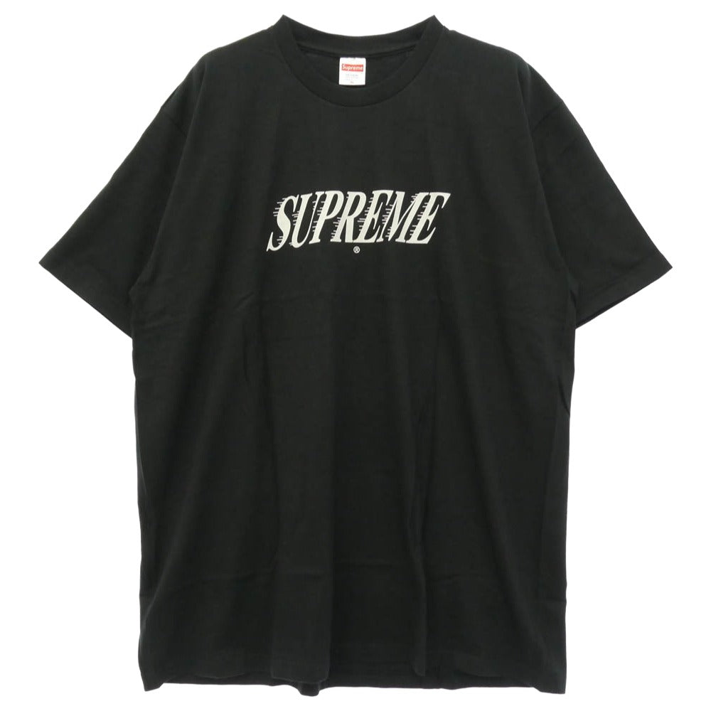 Supreme シュプリーム 22AW Slap Shot Tee スラップ ショット プリント 半袖 Tシャツ カットソー ブラック系 XL【極上美品】【中古】