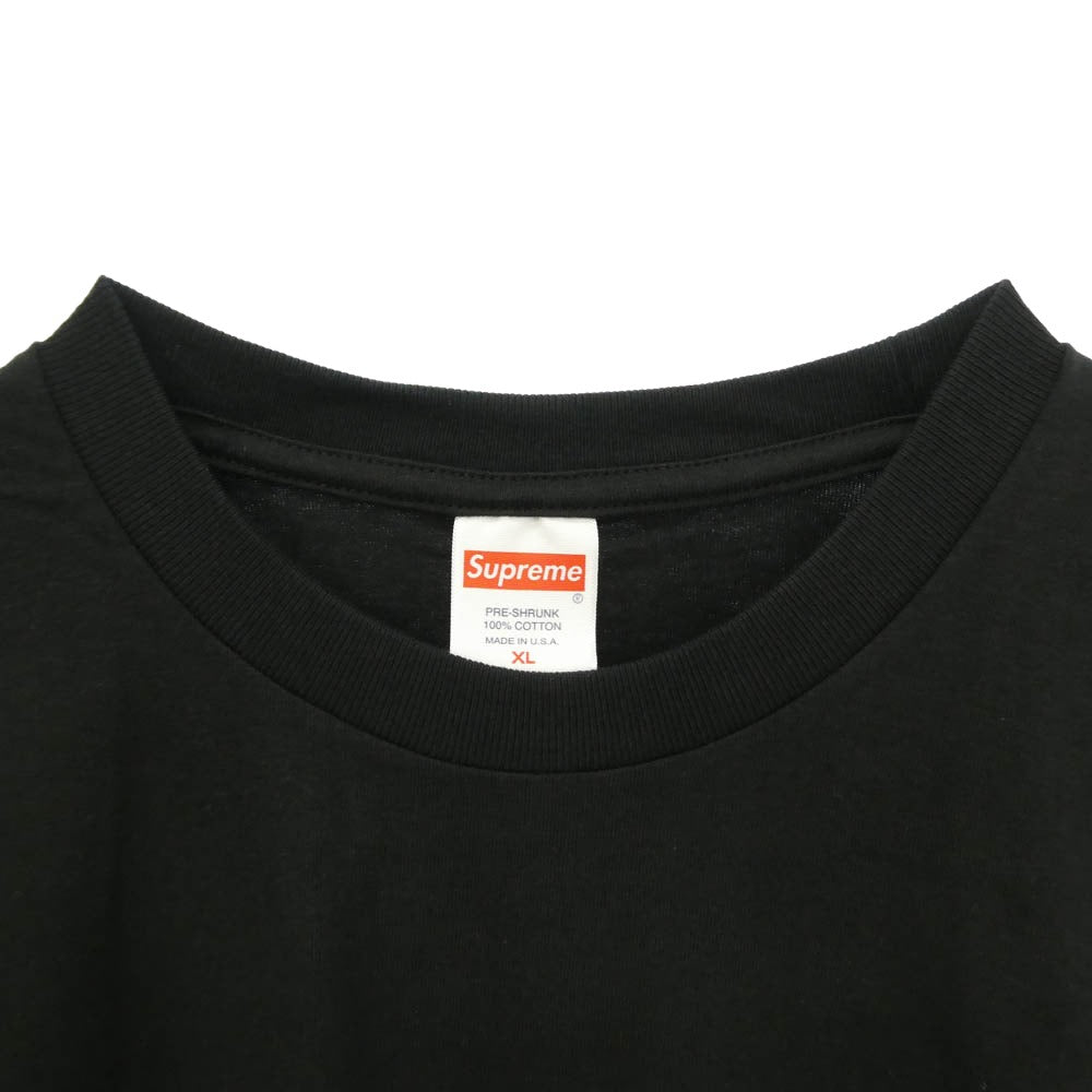 Supreme シュプリーム 22AW Slap Shot Tee スラップ ショット プリント 半袖 Tシャツ カットソー ブラック系 XL【極上美品】【中古】