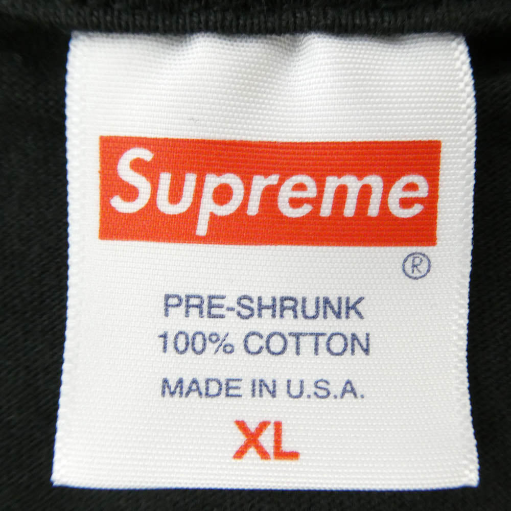 Supreme シュプリーム 22AW Slap Shot Tee スラップ ショット プリント 半袖 Tシャツ カットソー ブラック系 XL【極上美品】【中古】