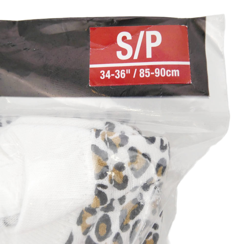 Supreme シュプリーム 19SS × Hanes Leopard Tagless Tee 2Pack ヘインズ レオパード タグレス 総柄 クルーネック 半袖Tシャツ カットソー 2枚入り マルチカラー系 S【新古品】【未使用】【中古】