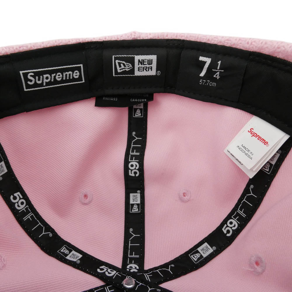 Supreme シュプリーム NEW ERA ニューエラ 25AW × New Era Box Logo Balaclava ニューエラ ボックスロゴ バラクラバ キャップ 帽子 ピンク系 7 1/4 57.7cm【極上美品】【中古】
