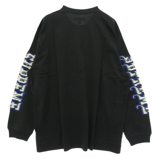 Supreme シュプリーム 25AW Intarsia Sleeve L/S Top インターシャ スリーブ 長袖 Tシャツ カットソー ブラック系 XL【極上美品】【中古】