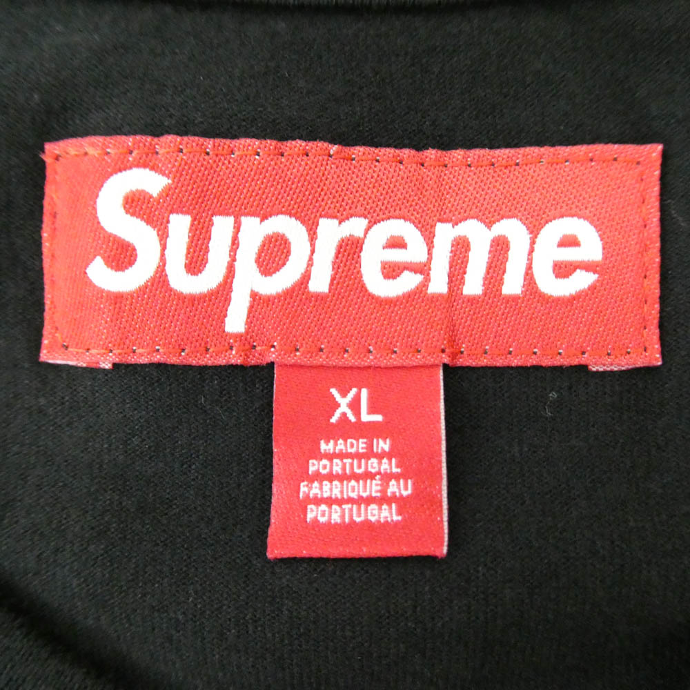 Supreme シュプリーム 25AW Intarsia Sleeve L/S Top インターシャ スリーブ 長袖 Tシャツ カットソー ブラック系 XL【極上美品】【中古】