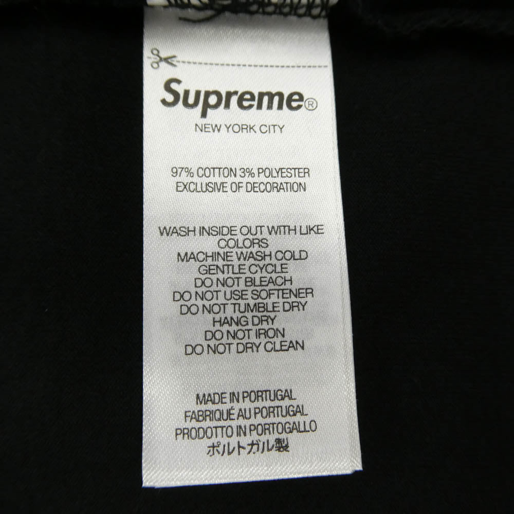 Supreme シュプリーム 25AW Intarsia Sleeve L/S Top インターシャ スリーブ 長袖 Tシャツ カットソー ブラック系 XL【極上美品】【中古】