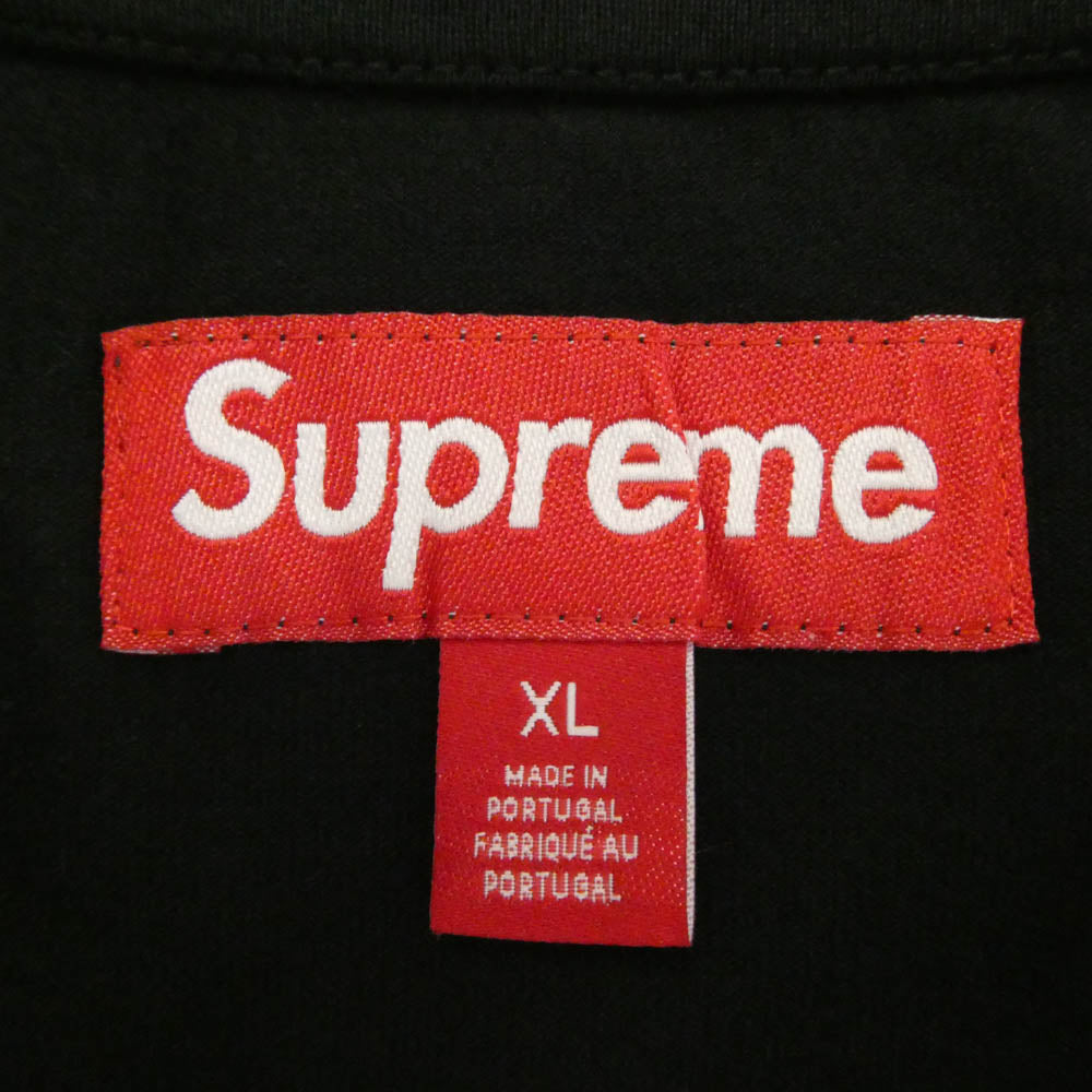 Supreme シュプリーム 25AW Intarsia Sleeve L/S Top インターシャ スリーブ 長袖 Tシャツ カットソー ブラック系 XL【極上美品】【中古】