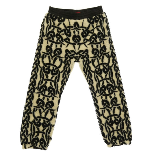 Supreme シュプリーム 21AW Celtic Knot WINDSTOPPER Fleece Pant ケルティックノット ウィンドストッパーフリース パンツ ブラック系 ホワイト系 M【極上美品】【中古】