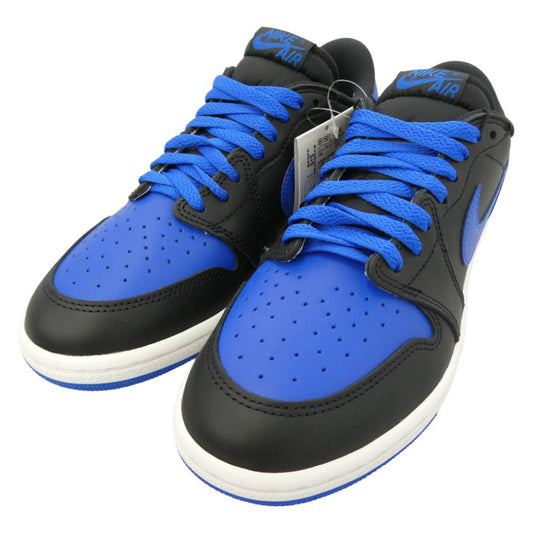 NIKE ナイキ IB1981-004 【フェイクバスターズ鑑定済】Air Jordan 1 Low 85 Black and Royal Blue エアジョーダン1 ロー 85 ブラック アンド ロイヤルブルー ローカット スニーカー ブラック系 ブルー系 28cm【新古品】【未使用】【中古】