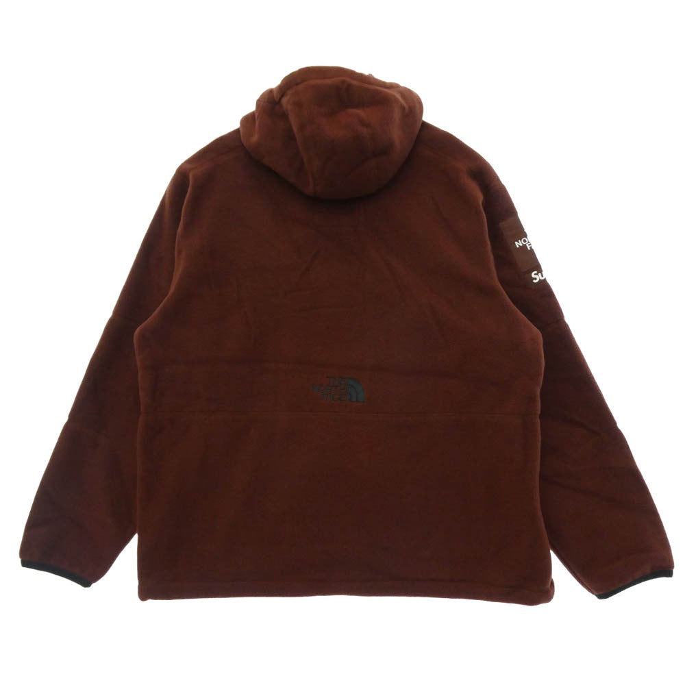 Supreme シュプリーム THE NORTH FACE ノースフェイス 22AW NA52208I × THE NORTH FACE ザノースフェイス Steep Tech Fleece Pullover スティープテック フリース プルオーバー フーデッド ジャケット ブラウン系 L【新古品】【未使用】【中古】
