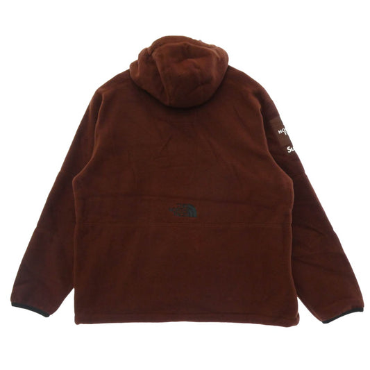 Supreme シュプリーム THE NORTH FACE ノースフェイス 22AW NA52208I × THE NORTH FACE ザノースフェイス Steep Tech Fleece Pullover スティープテック フリース プルオーバー フーデッド ジャケット ブラウン系 L【新古品】【未使用】【中古】