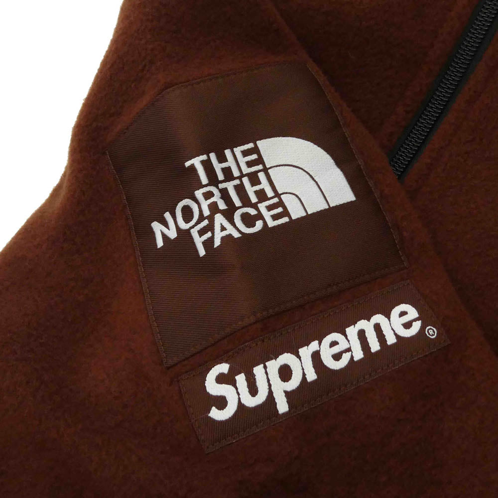 Supreme シュプリーム THE NORTH FACE ノースフェイス 22AW NA52208I × THE NORTH FACE ザノースフェイス Steep Tech Fleece Pullover スティープテック フリース プルオーバー フーデッド ジャケット ブラウン系 L【新古品】【未使用】【中古】