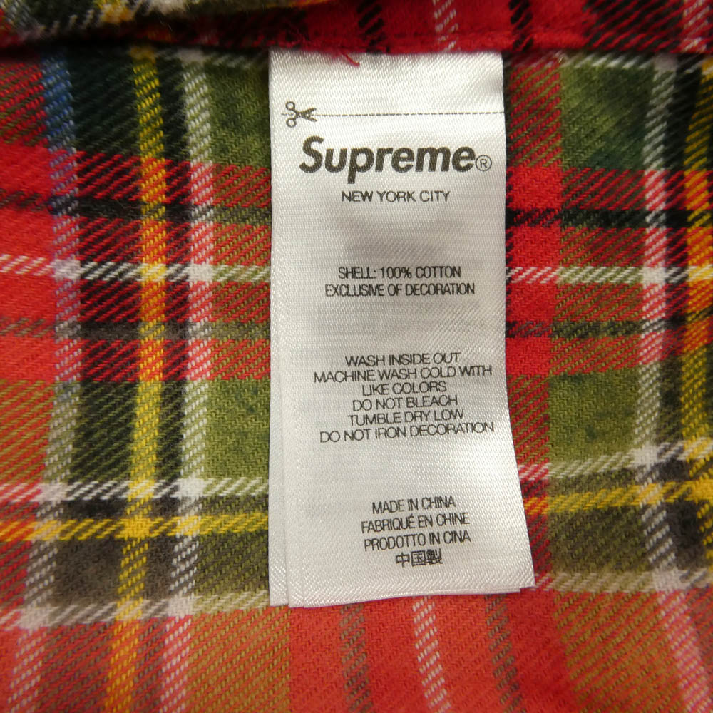 Supreme シュプリーム 25AW The Exorcist Flannel Shirt エクソシストフランネル チェック柄 長袖 シャツ マルチカラー系 L【新古品】【未使用】【中古】