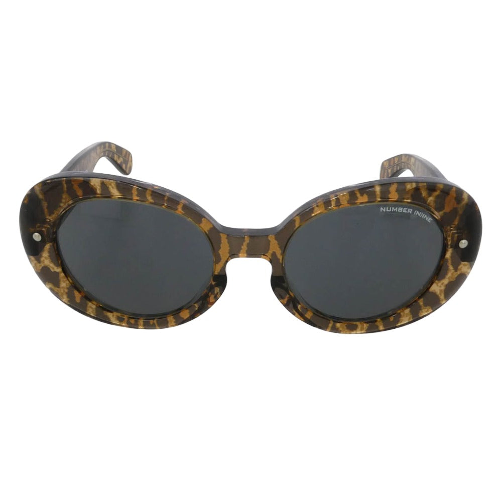 Supreme シュプリーム NUMBER(N)INE ナンバーナイン 25AW × Number Nine Sunglasses ナンバーナイン サングラス レオパード アイウェア メガネ フレーム：ブラウン系　レンズ：ブラック系【極上美品】【中古】