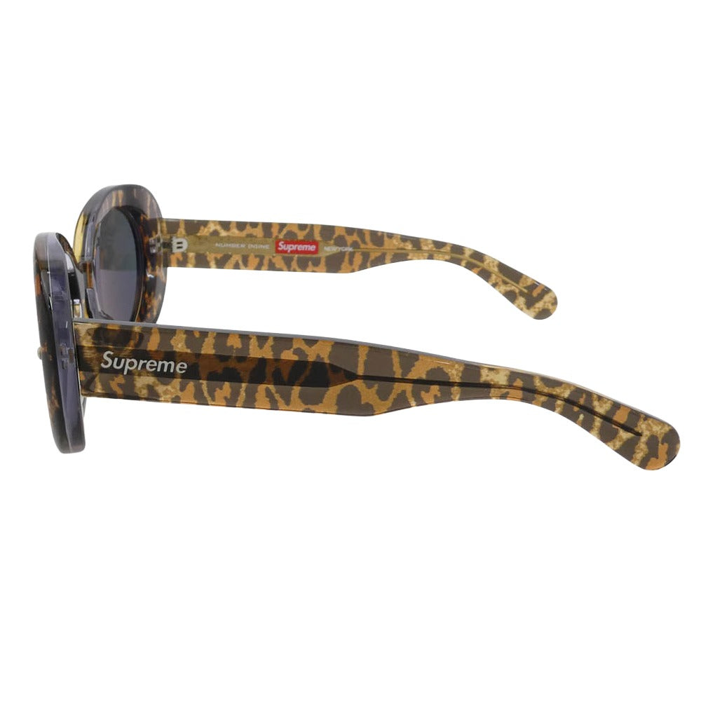 Supreme シュプリーム NUMBER(N)INE ナンバーナイン 25AW × Number Nine Sunglasses ナンバーナイン サングラス レオパード アイウェア メガネ フレーム：ブラウン系　レンズ：ブラック系【極上美品】【中古】