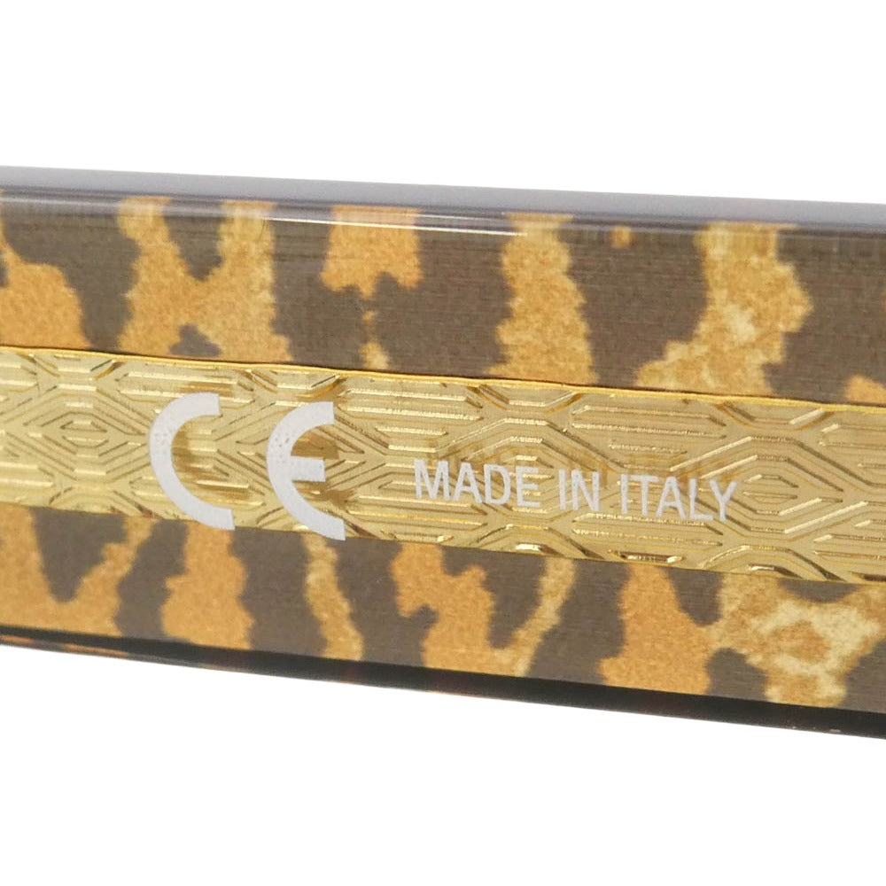 Supreme シュプリーム NUMBER(N)INE ナンバーナイン 25AW × Number Nine Sunglasses ナンバーナイン サングラス レオパード アイウェア メガネ フレーム：ブラウン系　レンズ：ブラック系【極上美品】【中古】