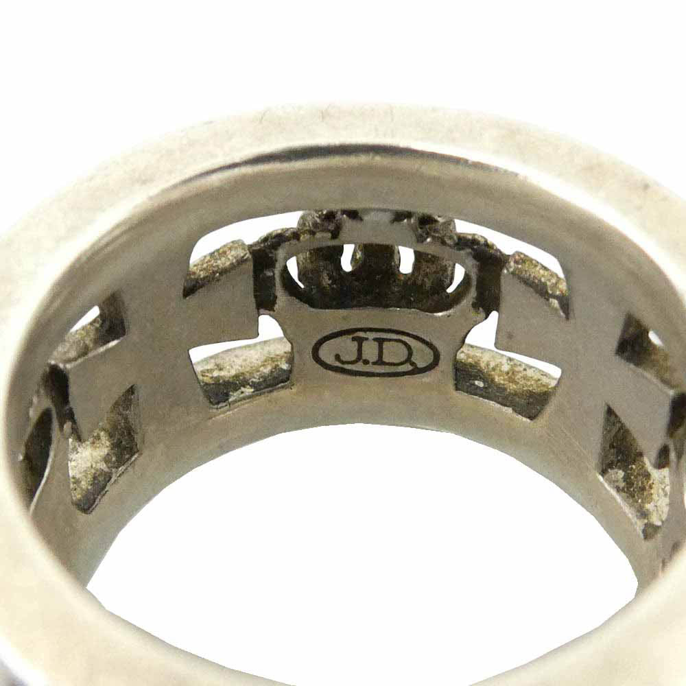 Justin Davis ジャスティンデイビス SRJ175 MEDIEVAL WEDDING BAND RING メディバル ウェディング バンド クラウン リング シルバー系 約6.5号【中古】