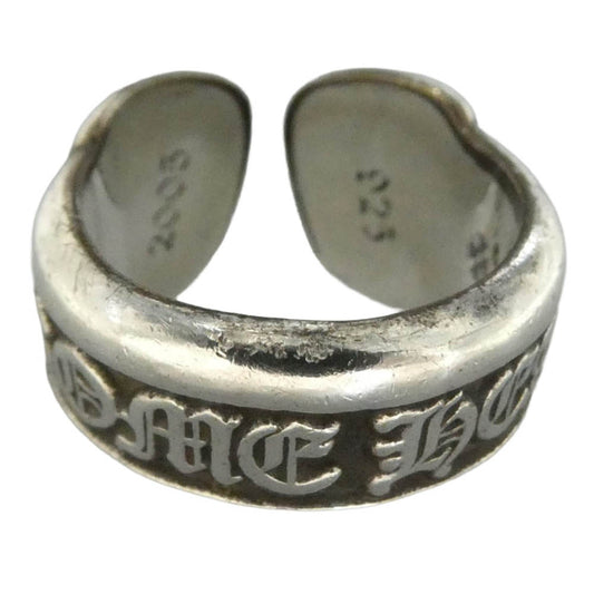 CHROME HEARTS クロムハーツ（原本無） SM SCROLL LABEL スモール スクロール ラベル リング シルバー系 約6号【中古】
