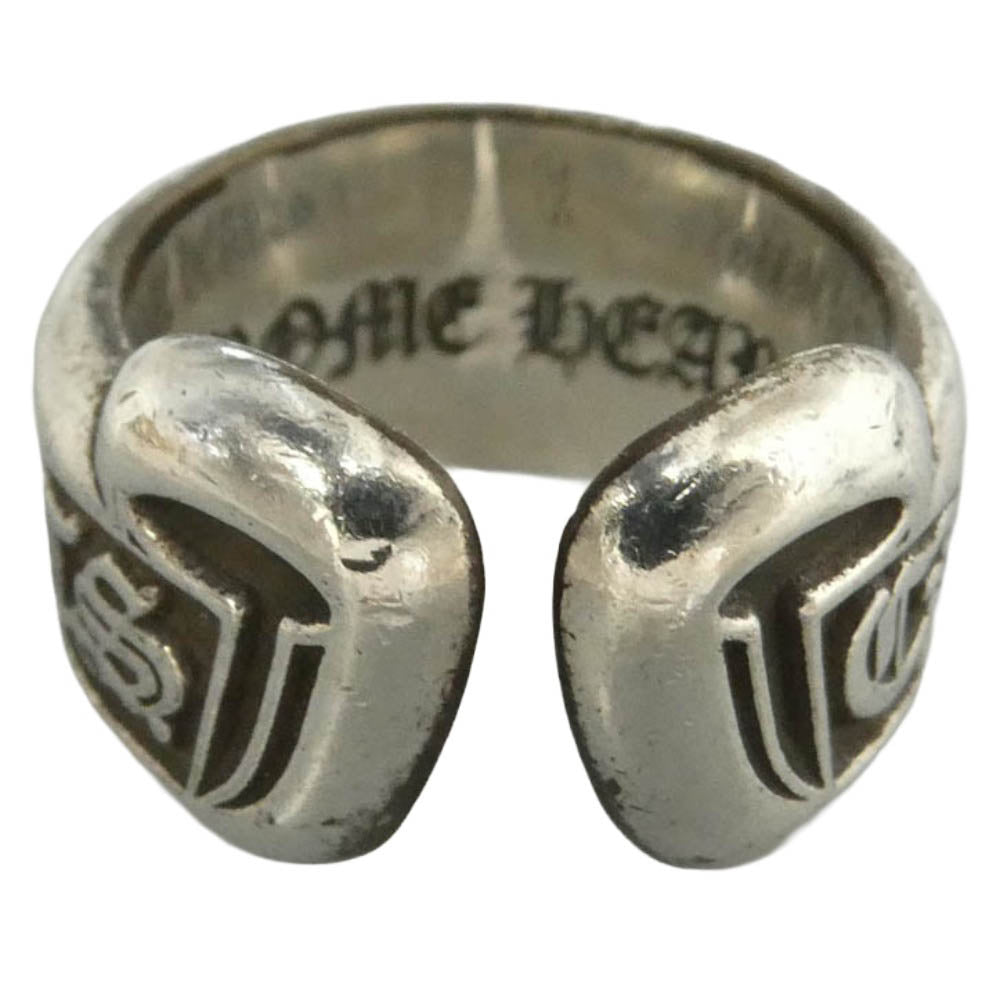 CHROME HEARTS クロムハーツ（原本無） SM SCROLL LABEL スモール スクロール ラベル リング シルバー系 約6号【中古】