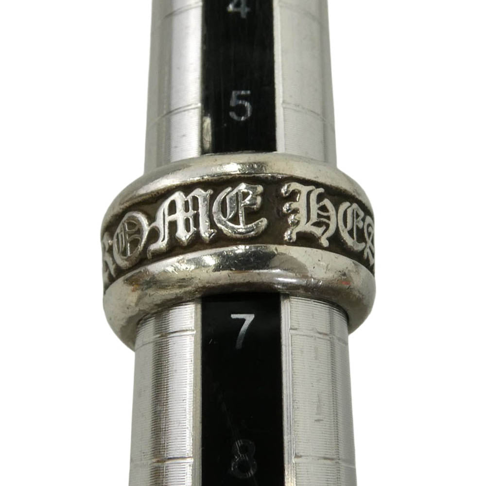 CHROME HEARTS クロムハーツ（原本無） SM SCROLL LABEL スモール スクロール ラベル リング シルバー系 約6号【中古】