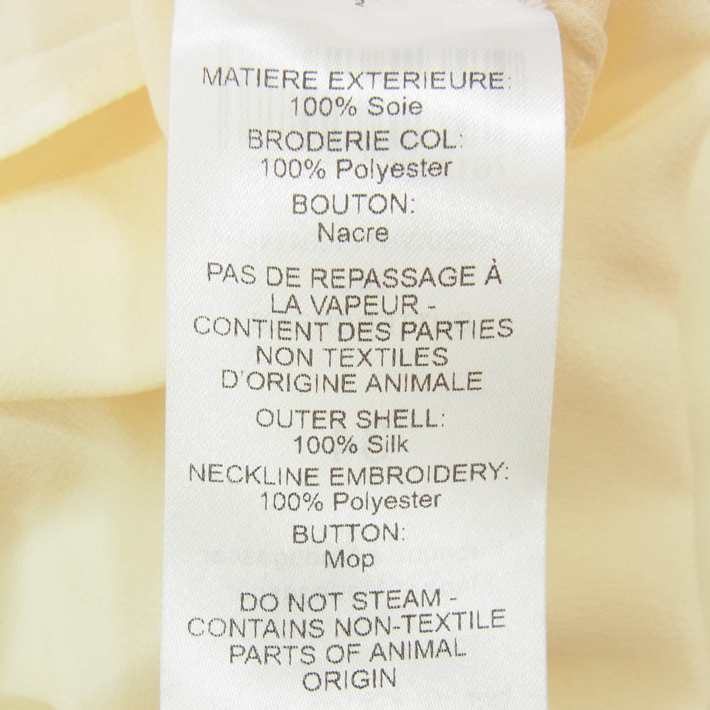 Chloe クロエ CHC20WHT7100424U34 シルク 襟レース 長袖 ブラウス シャツ クリーム系 34【中古】