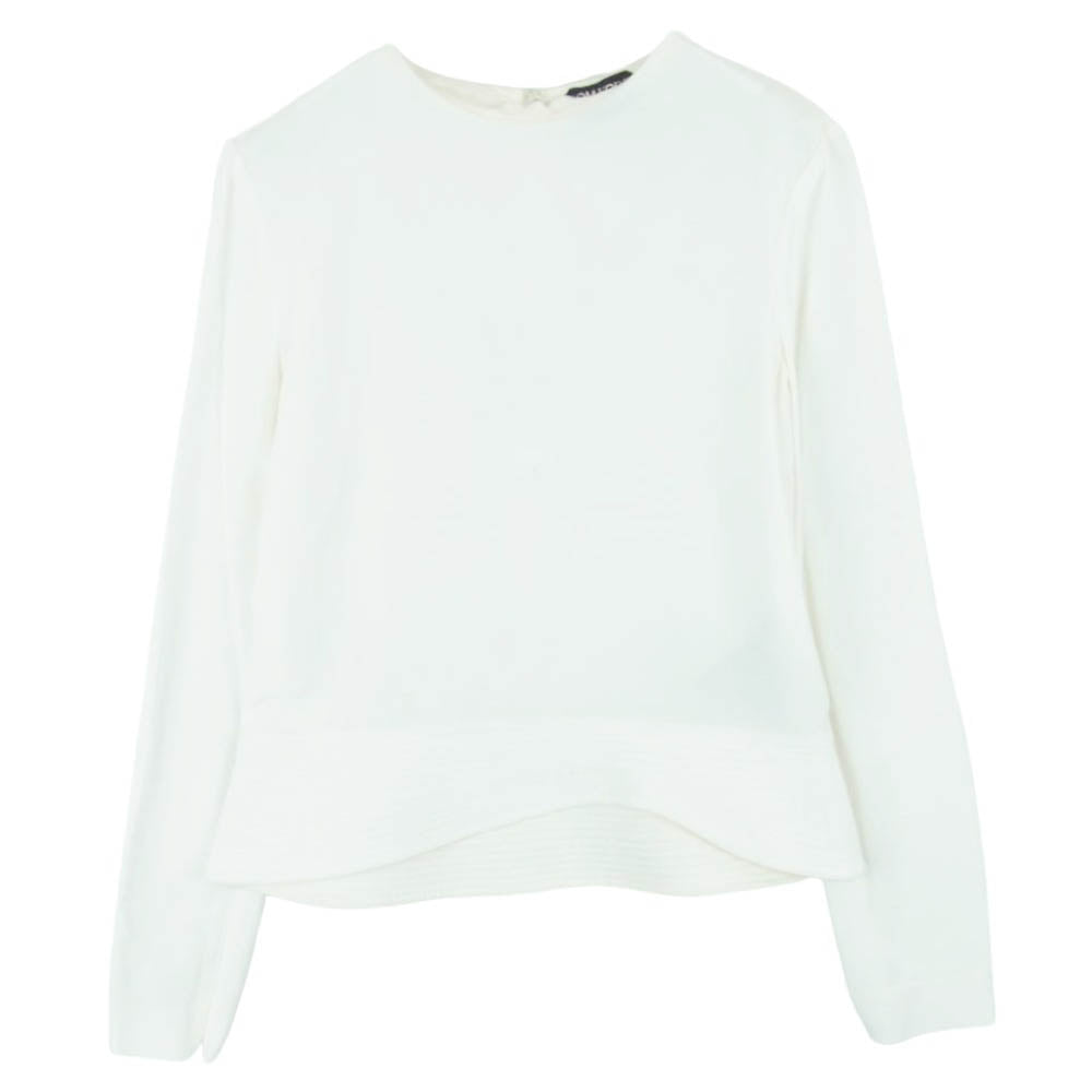 TOM FORD トムフォード TS1432 FAX036 長袖 チュニック ブラウス イタリア製 アイボリー系 36【中古】