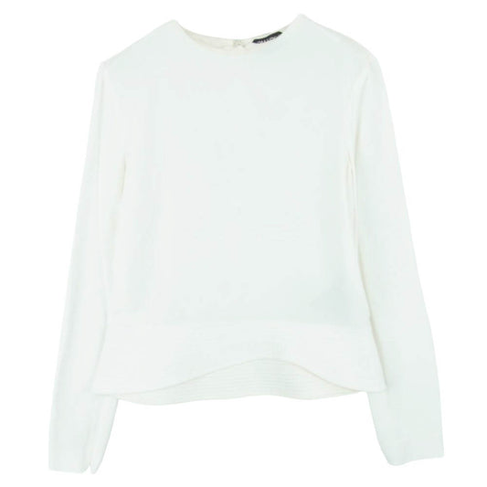 TOM FORD トムフォード TS1432 FAX036 長袖 チュニック ブラウス イタリア製 アイボリー系 36【中古】