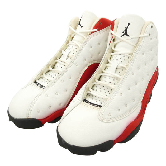 NIKE ナイキ 136002-101 【観賞用】Air Jordan 13 OG Cherry (1998) エア ジョーダン 13 OG チェリー ハイカットスニーカー ホワイト系 レッド系 28cm【中古】