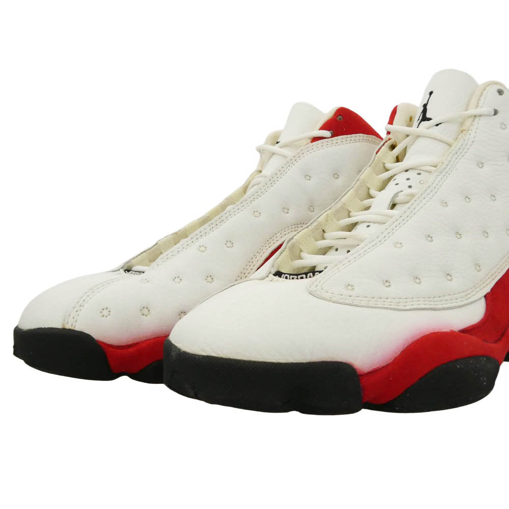 NIKE ナイキ 136002-101 【観賞用】Air Jordan 13 OG Cherry (1998) エア ジョーダン 13 OG チェリー ハイカットスニーカー ホワイト系 レッド系 28cm【中古】