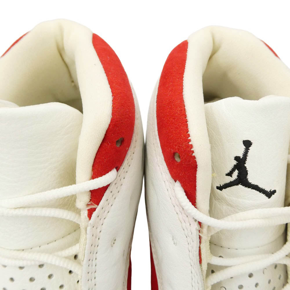 NIKE ナイキ 136002-101 【観賞用】Air Jordan 13 OG Cherry (1998) エア ジョーダン 13 OG チェリー ハイカットスニーカー ホワイト系 レッド系 28cm【中古】
